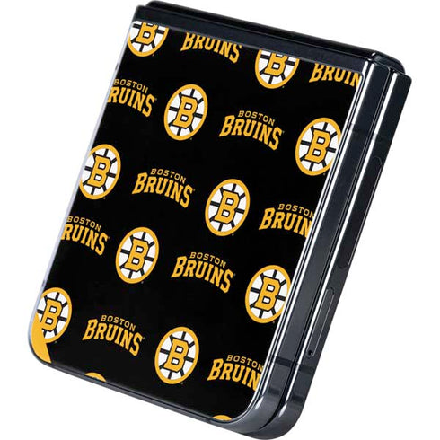 NHL Boston Bruins Pattern Galaxy Z Flip5 5G Skin